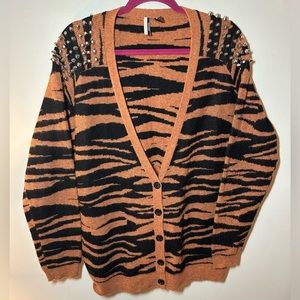 Nordstrom studded angora knit cardigan